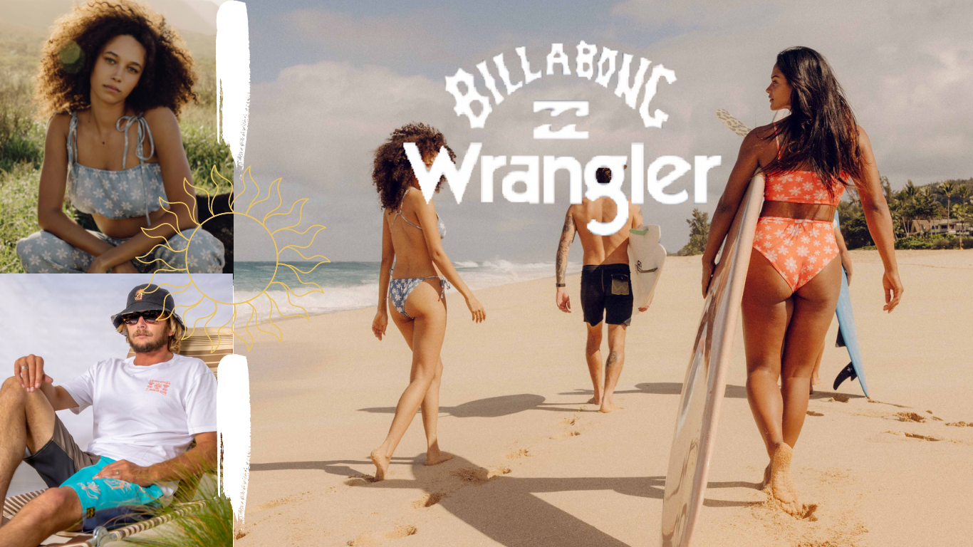 Billabong X Wrangler ディシービキニ Billabong X Wrangler Sweet Country Tie-Side Hike Bikini