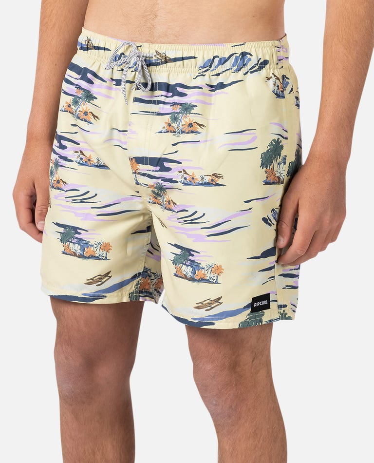 Rip Curl Scenic Volley Boardshort - Vintage Yellow