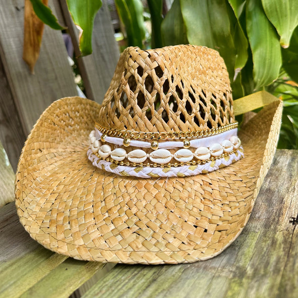 Delisico Lola Hat - Neutral & White