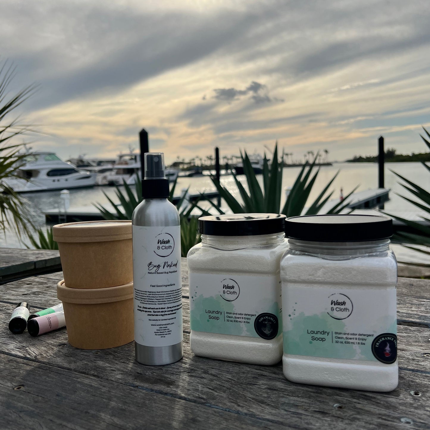 Wash & Cloth Natural Laundry Soap - Aquamanly Scent