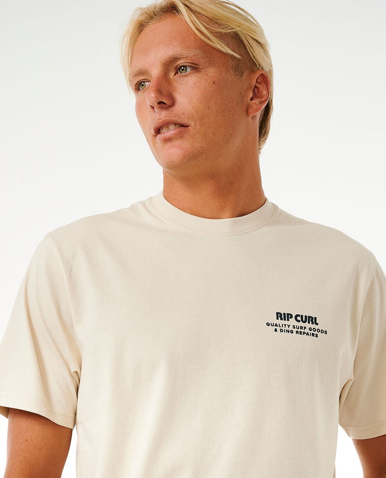 Rip Curl Heritage Ding Repairs Tee - Vintage Yellow