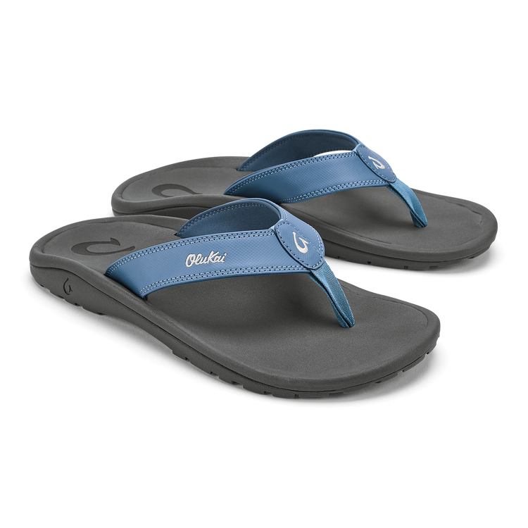 Olukai ‘Ohana Men's Beach Sandals - Blue Fog & Rock