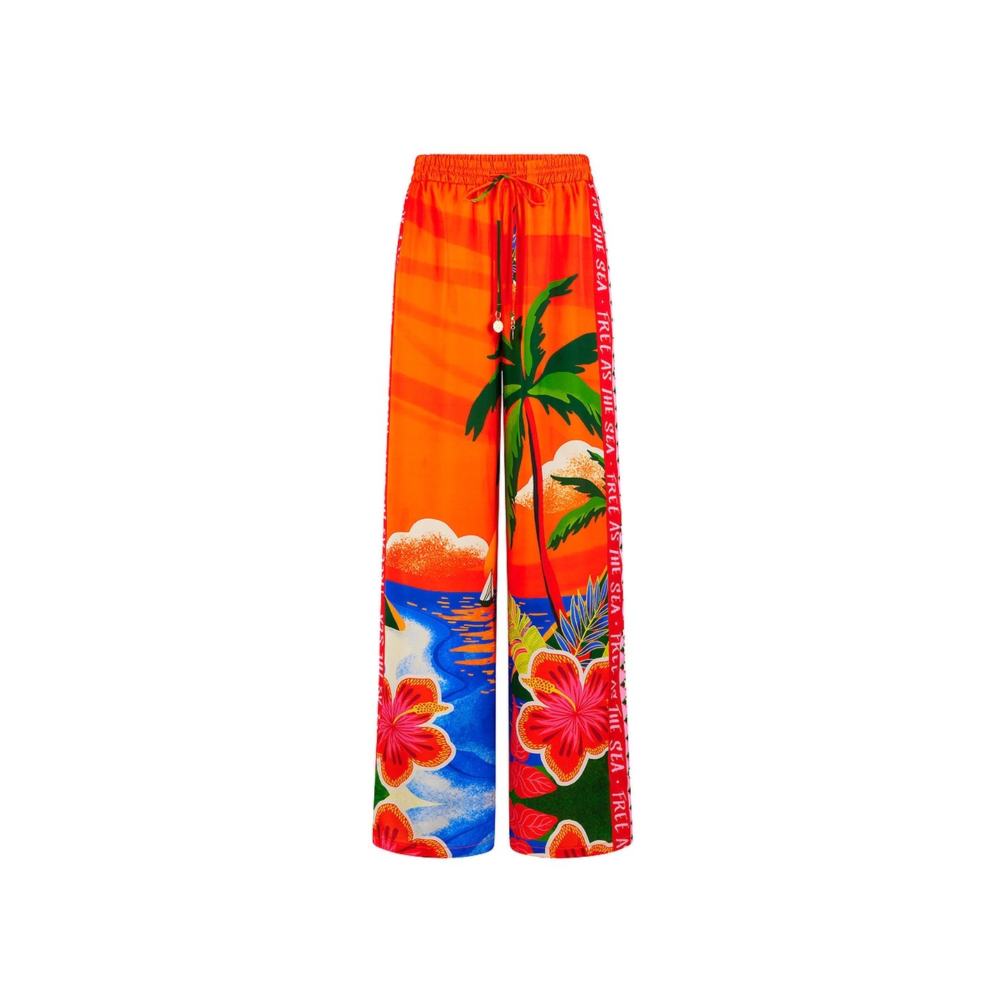 Kulani Kinis Draw String Resort Pants - Golden Daze (Golden Daze Collection)