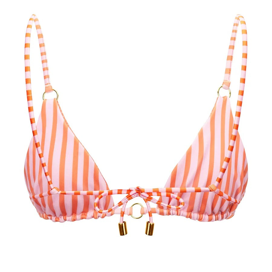 Akosha Triangle Reversible Bikini Top - Tikki / Rayas
