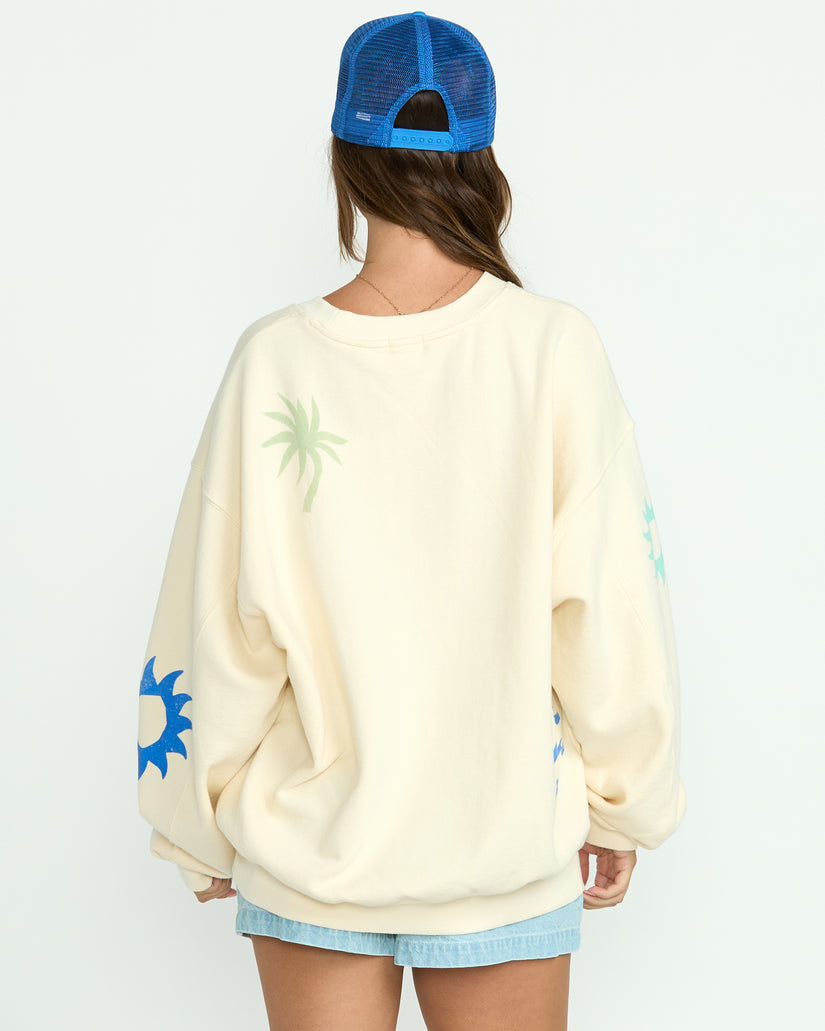 Billabong Water Signs Kendal Crewneck Sweatshirt - Whitecap