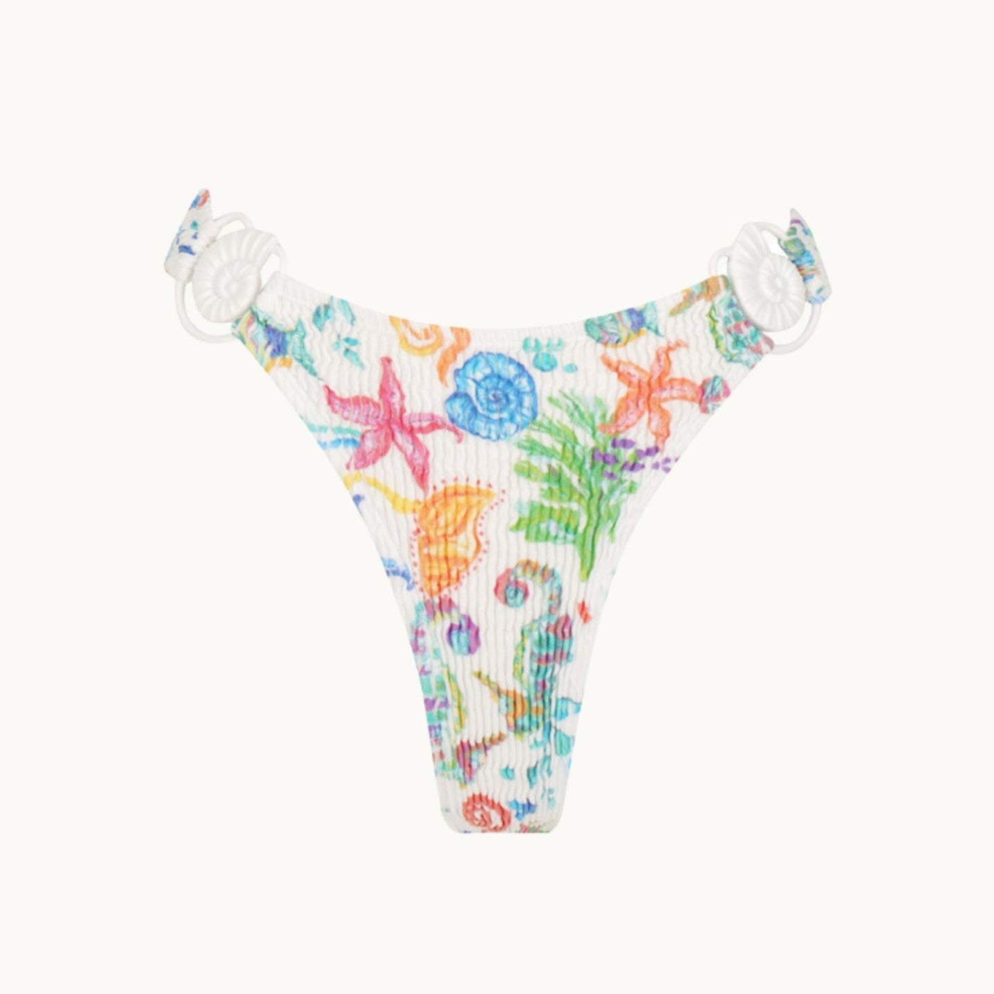 Cleonie Wipeout Cheeky Bikini Bottom - Reef