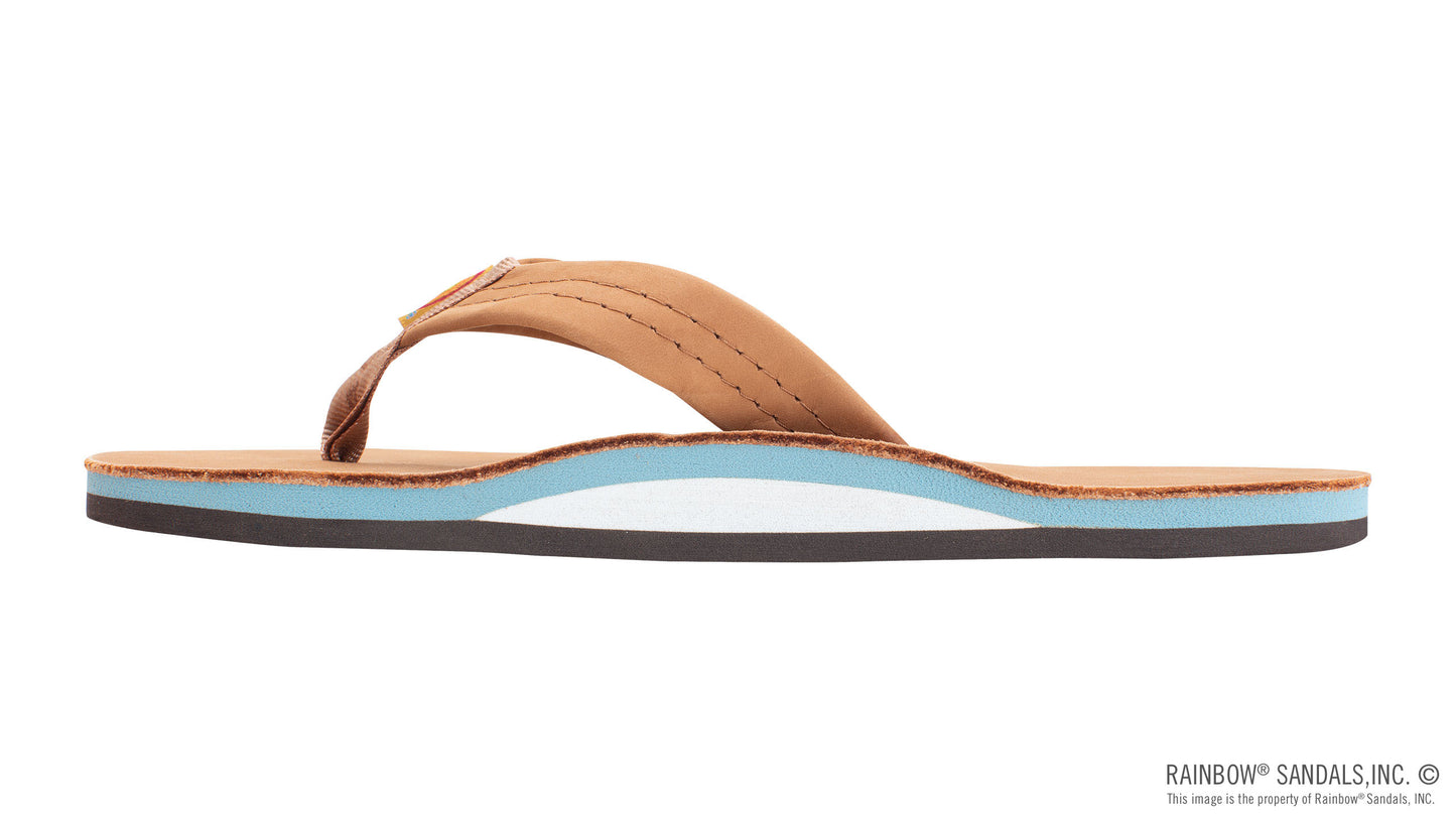 Rainbow Sandals Single Layer Premier Leather with Arch Support (Mens)