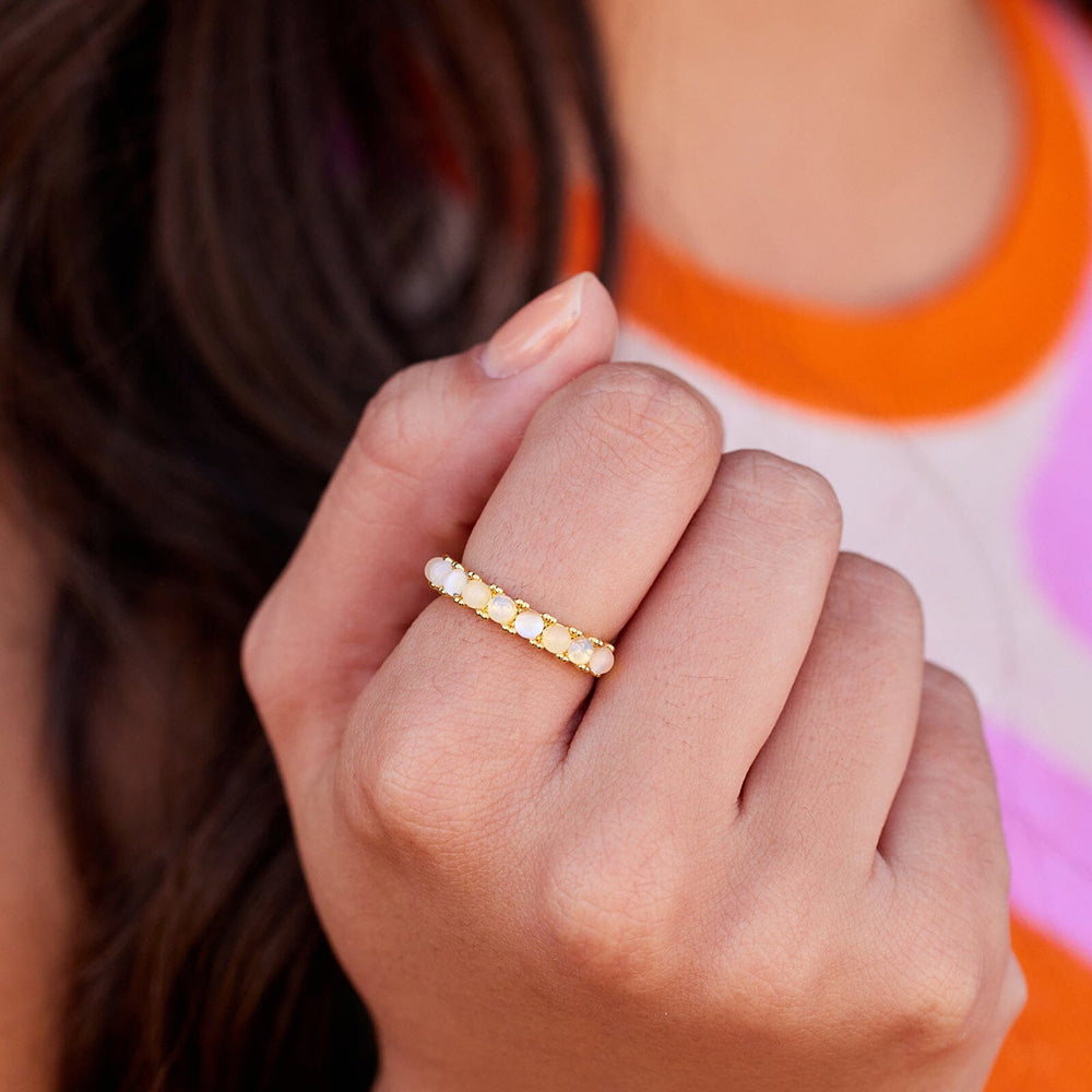 Pura Vida Bracelets Ombre Stone Ring - Gold