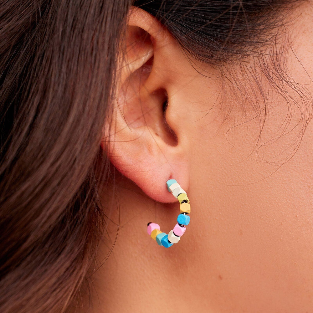 Pura Vida Bracelets Bahama Bead Hoop Earrings