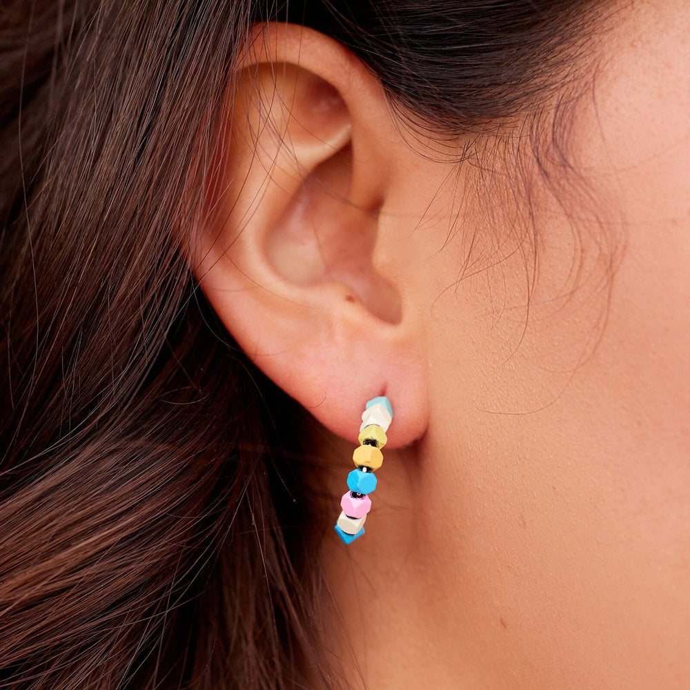 Pura Vida Bracelets Bahama Bead Hoop Earrings