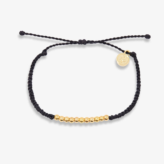 Pura Vida Harper Bead Gold String Bracelet - Gold