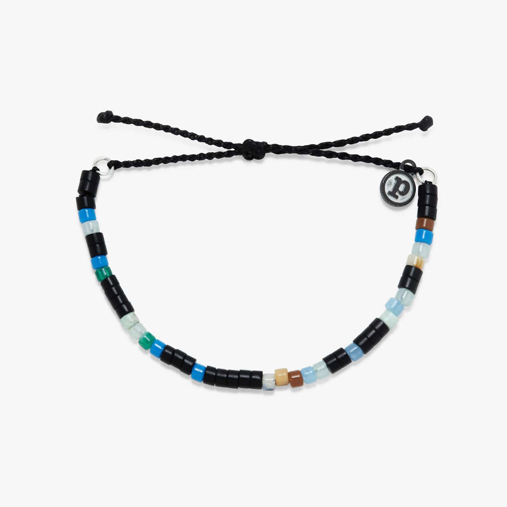 Pura Vida Bracelets Mens Mixed Seed Bead Cord Bracelet