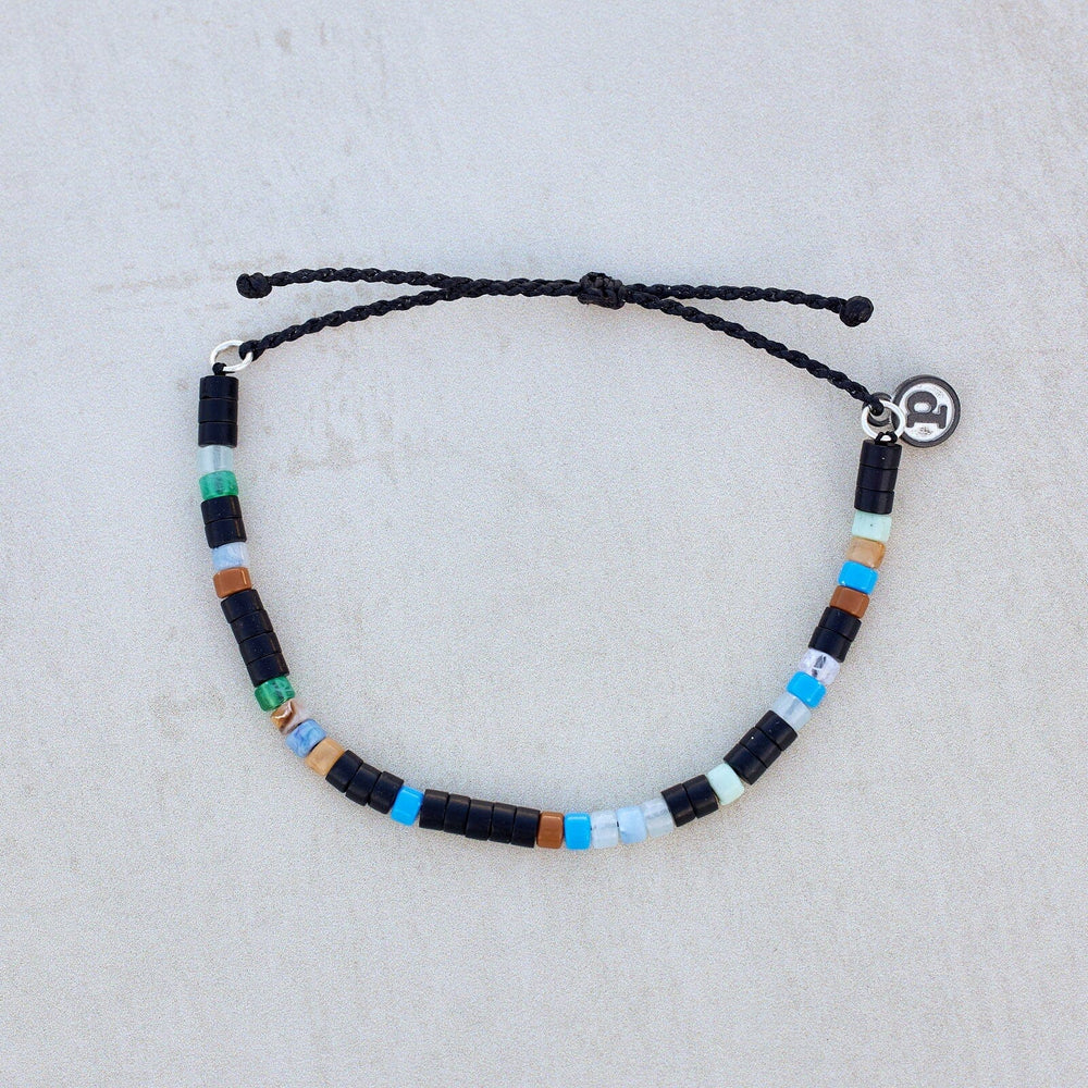 Pura Vida Bracelets Mens Mixed Seed Bead Cord Bracelet