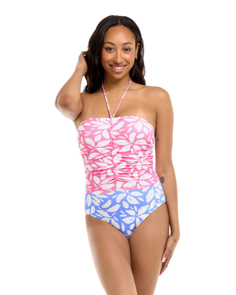 Body Glove Petals Julia One Piece Swimsuit - Periwinkle