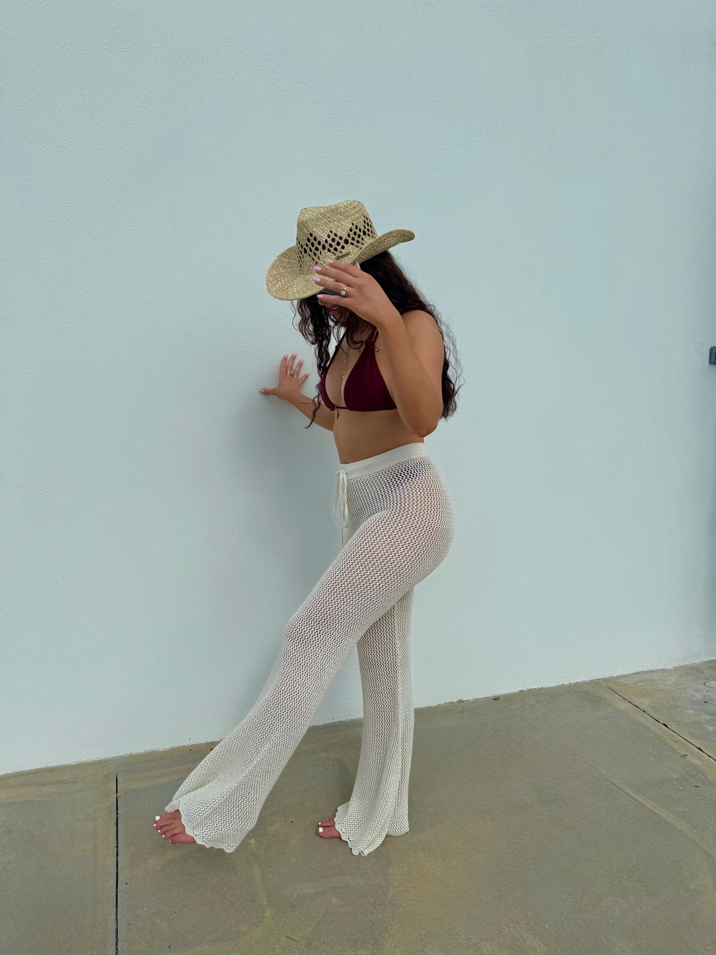 Capittana Rafa Crochet Pant - Ivory