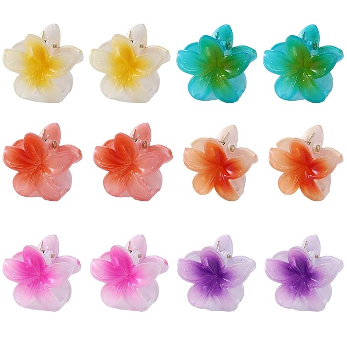 Hawaiian Mini Flower Hair Claw Clip