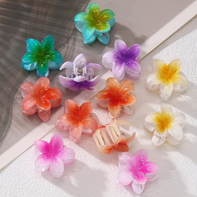 Hawaiin Mini Flower Hair Claw Clip