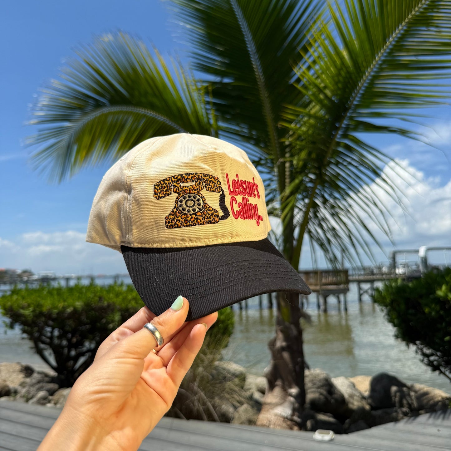 Duvin Leopard Calling Hat - Black