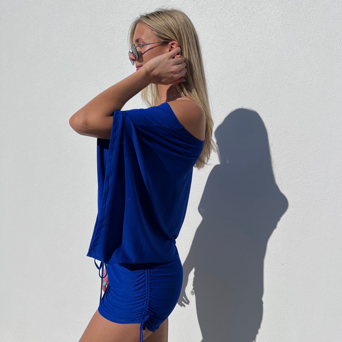 Luli Fama Cosita Buena Bombshell South Beach Dress - Electric Blue