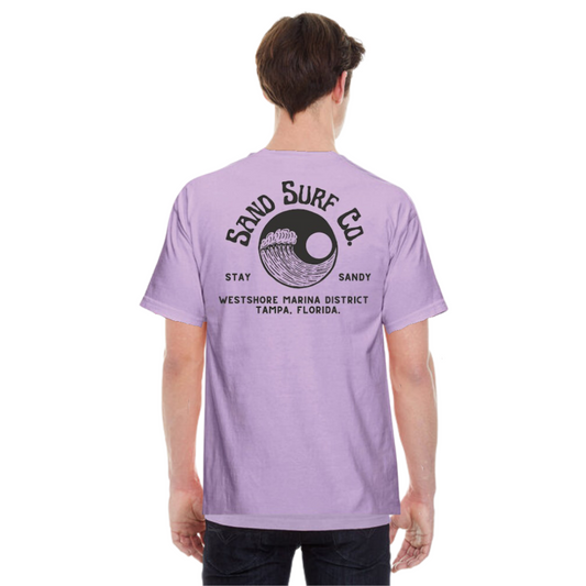 Sand Surf Co. Yin Yang Unisex Tee - Orchid