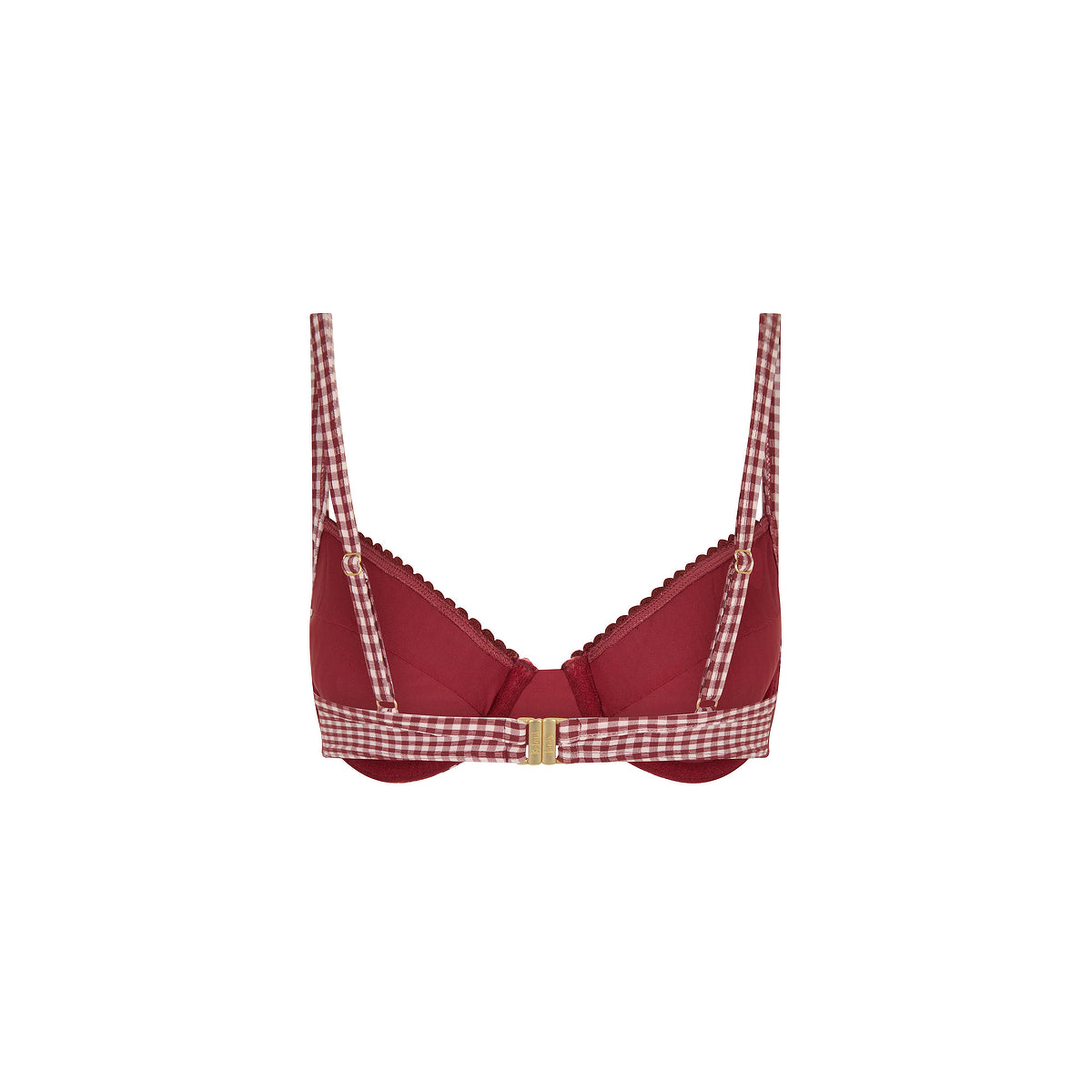 Kulani Kinis Decorative Ditzy Underwire Bra Bikini Top - Coco Kisses (Espresso Island Collection)