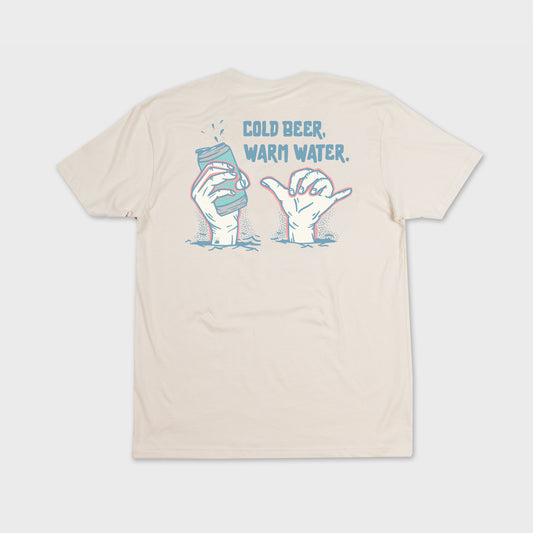Flomotion Cold Beer Warm Water Tee - Sand