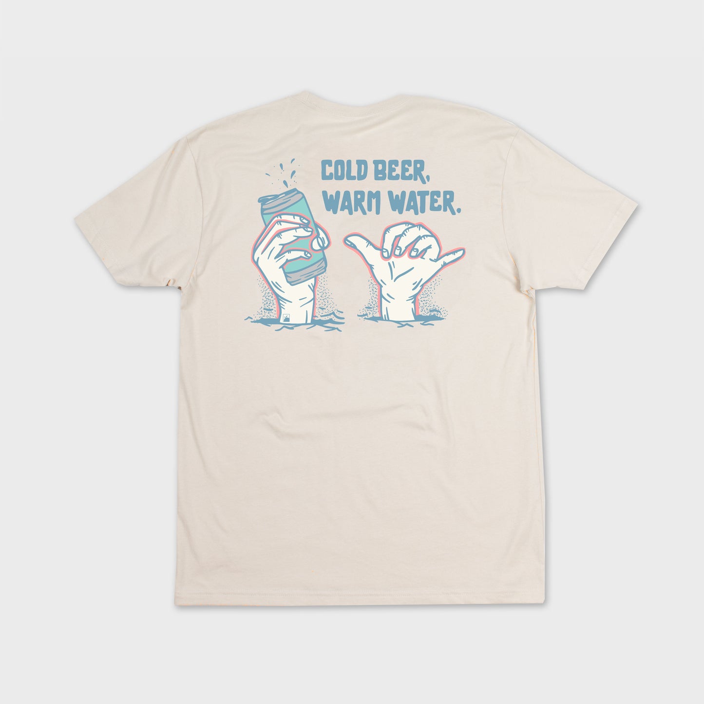 Flomotion Cold Beer Warm Water Tee - Sand