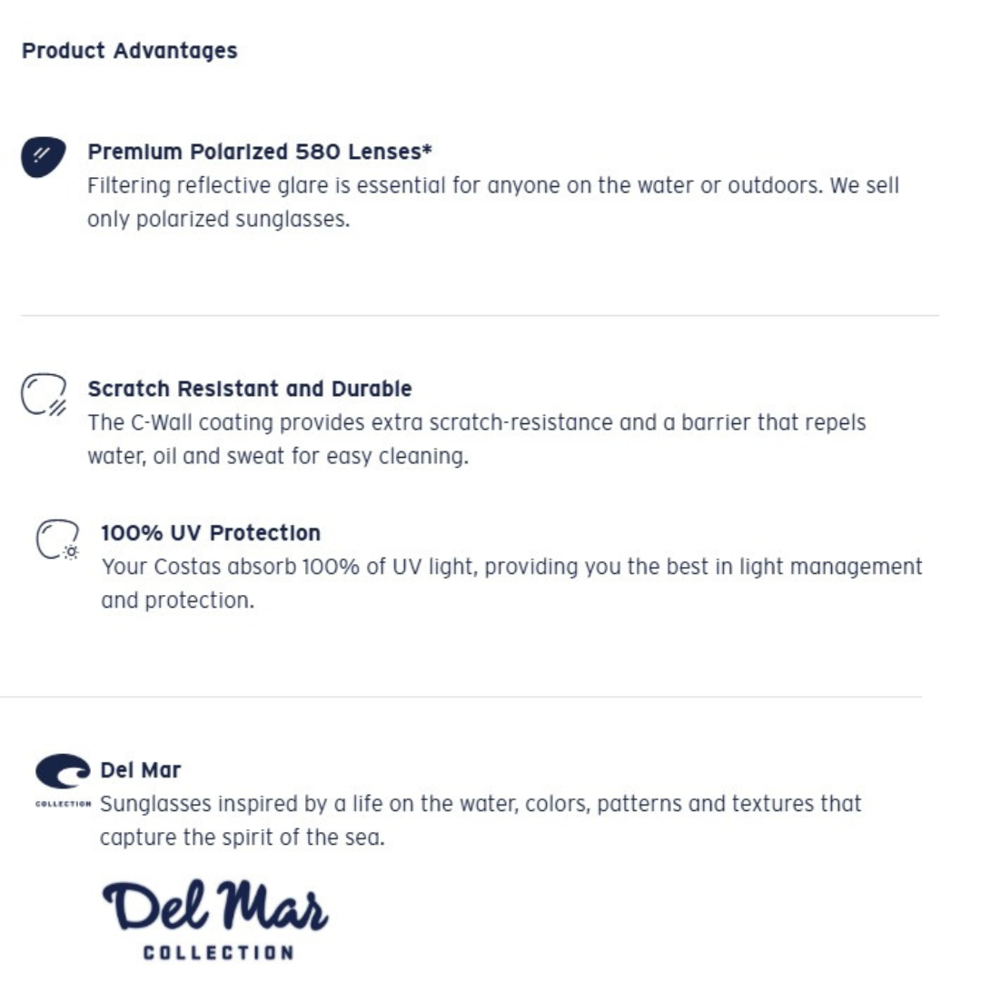 Costa Reefton Pro Sunglasses - Matte Black