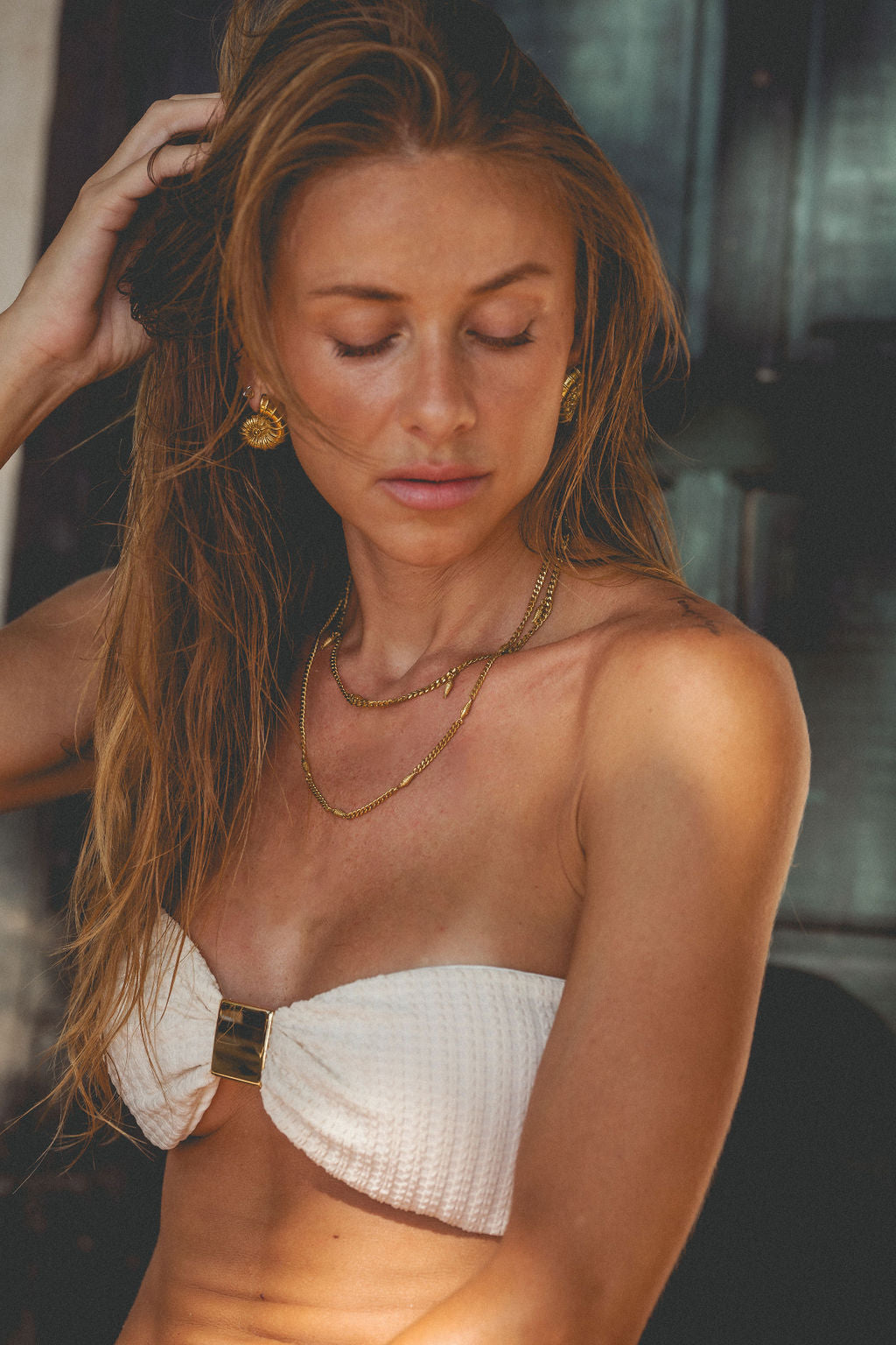 Salty Cali Pescaditos Necklace - Gold