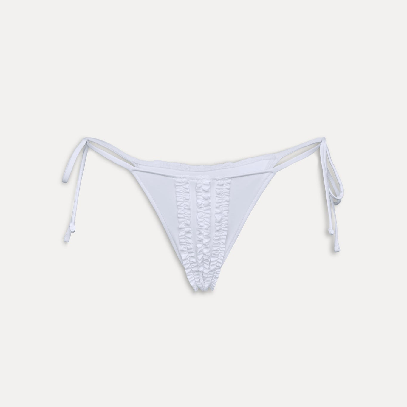 Frankies Bikinis Divine Skimpy String Bikini Bottom - Optic White