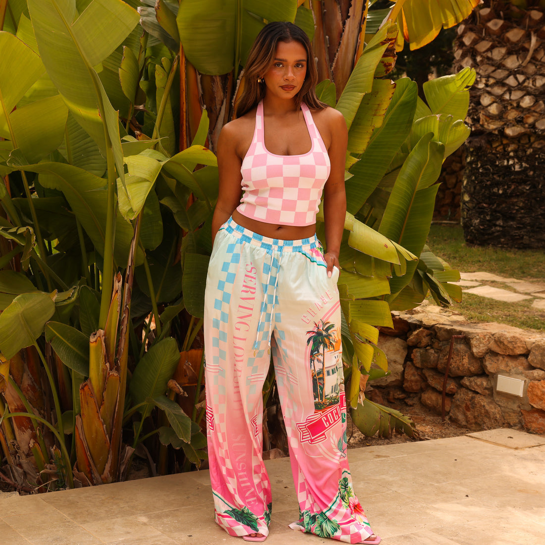 Kulani Kinis Draw String Resort Pants - Serving Sunsets (Club Soleil Collection)