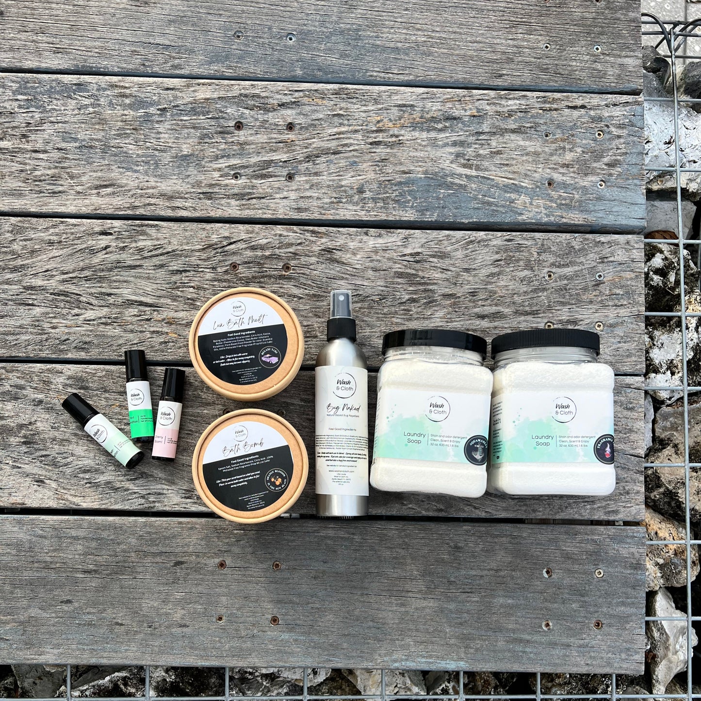 Wash & Cloth Natural Laundry Soap - Aquamanly Scent
