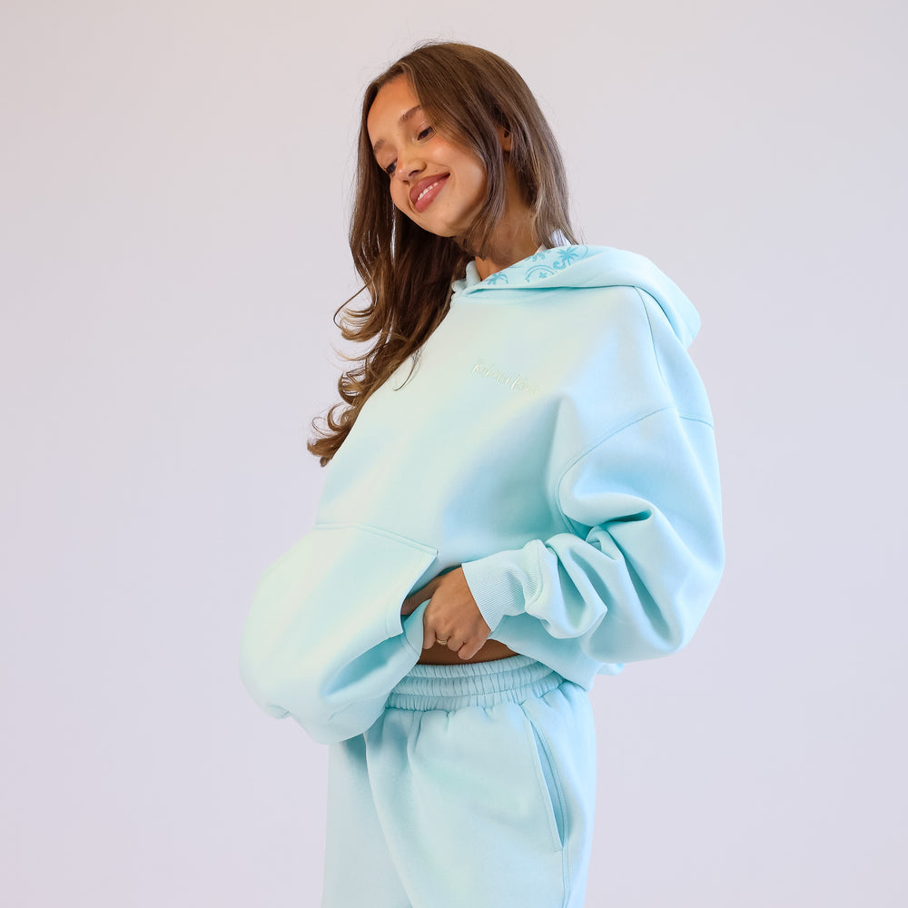 Kulani Kinis Embroidered Hoodie - Jelly Mint