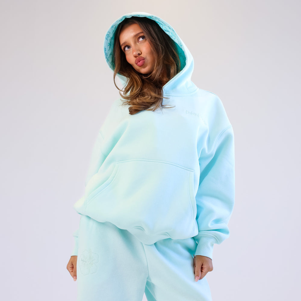 Kulani Kinis Embroidered Hoodie - Jelly Mint