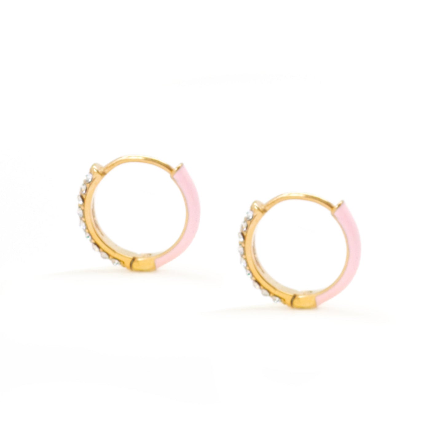 Salty Cali Gleam Mini Hoops - Pink