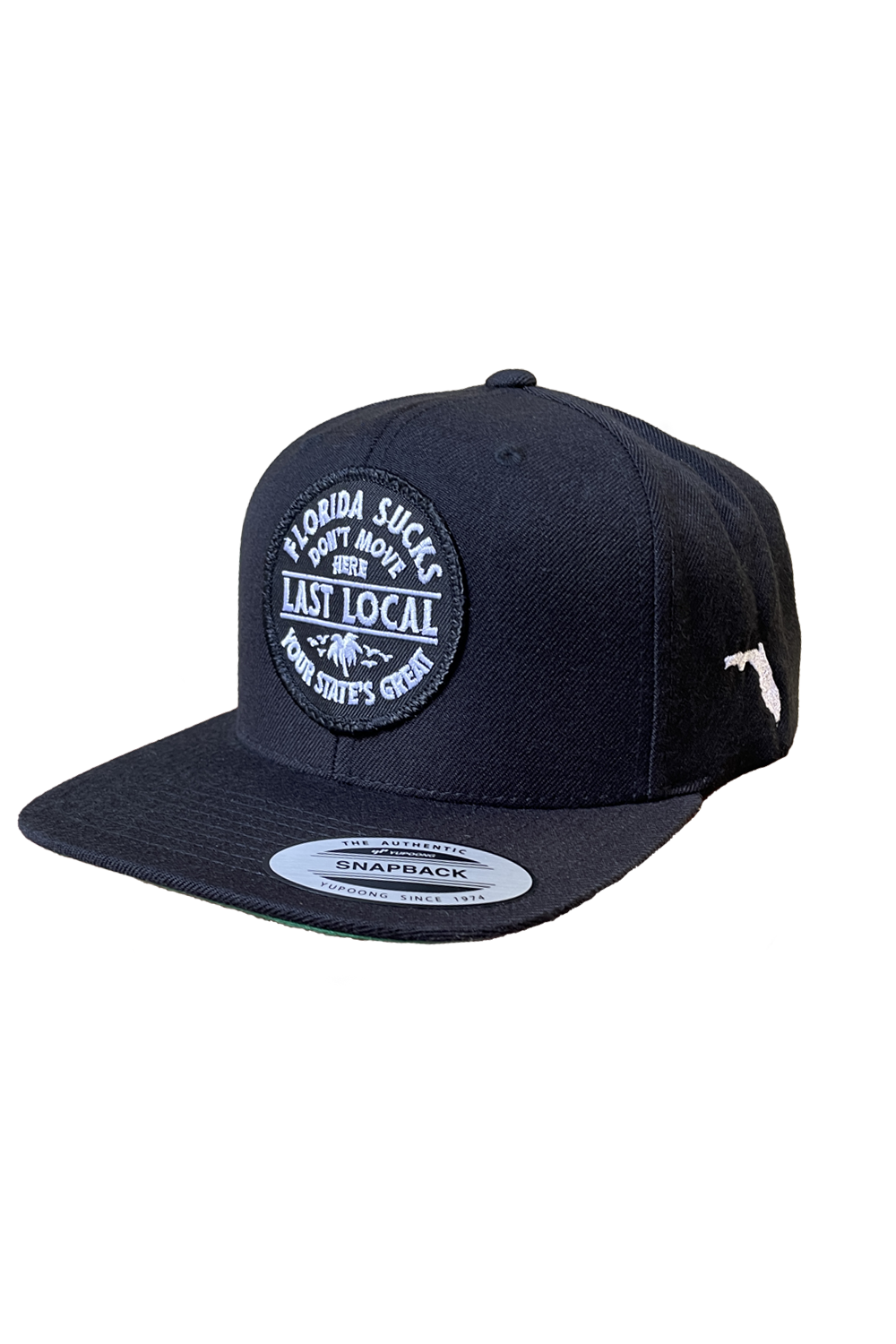 Last Local Florida Sux Hat - Black & White