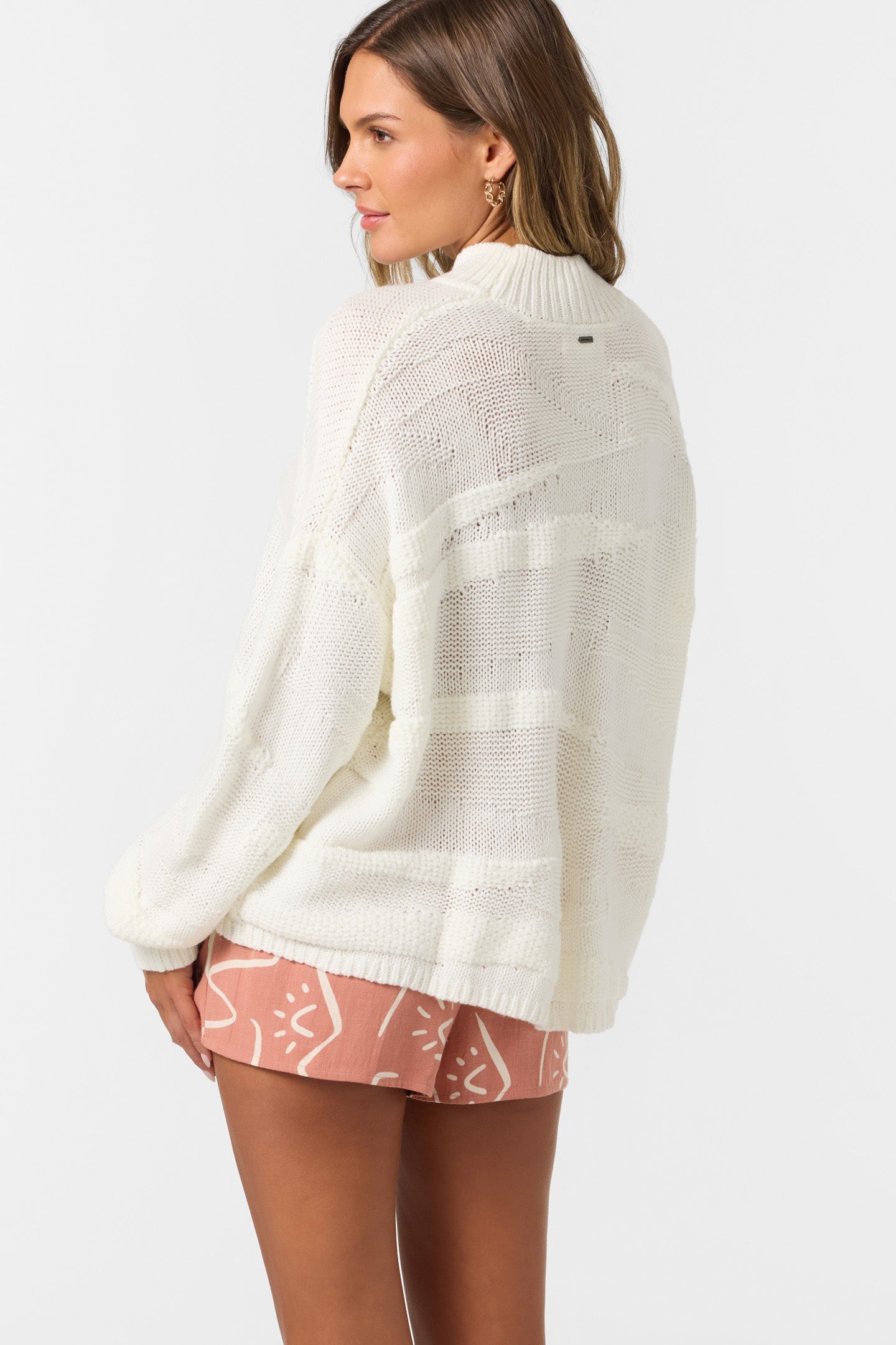 O'Neill Kastalyn Long Sleeve Sweater - Winter White