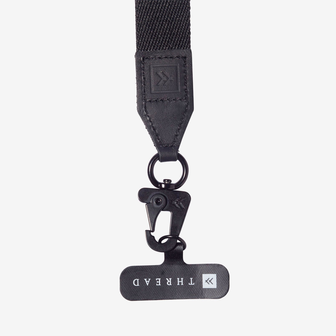 Thread Wallets Phone Sling Lanyard - Black