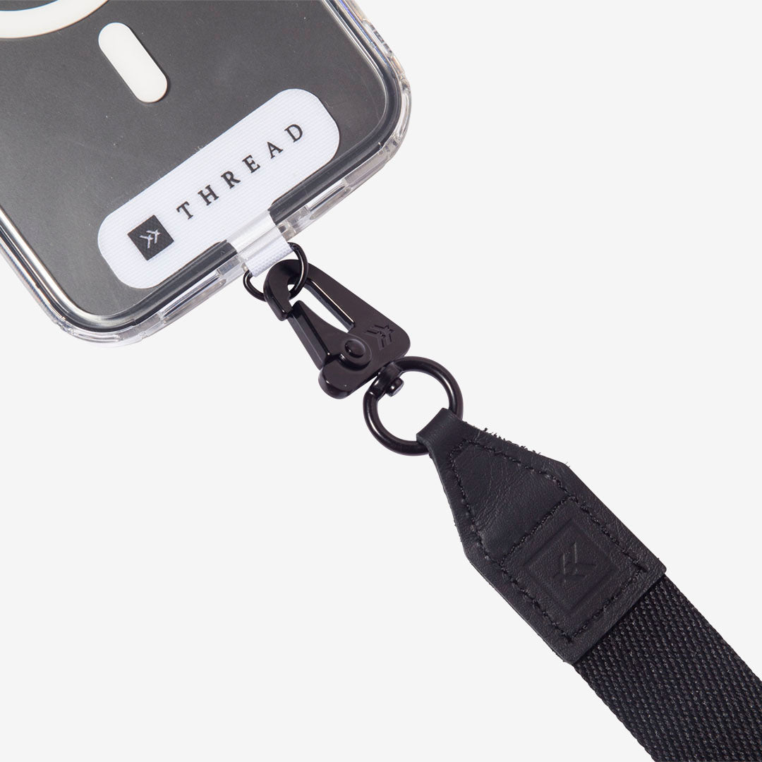 Thread Wallets Phone Sling Lanyard - Black