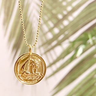 Salty Cali Golden Sun Necklace - Gold
