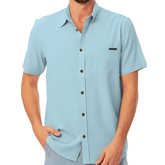 Sand Surf Co. Horizon Buttonup - Aqua