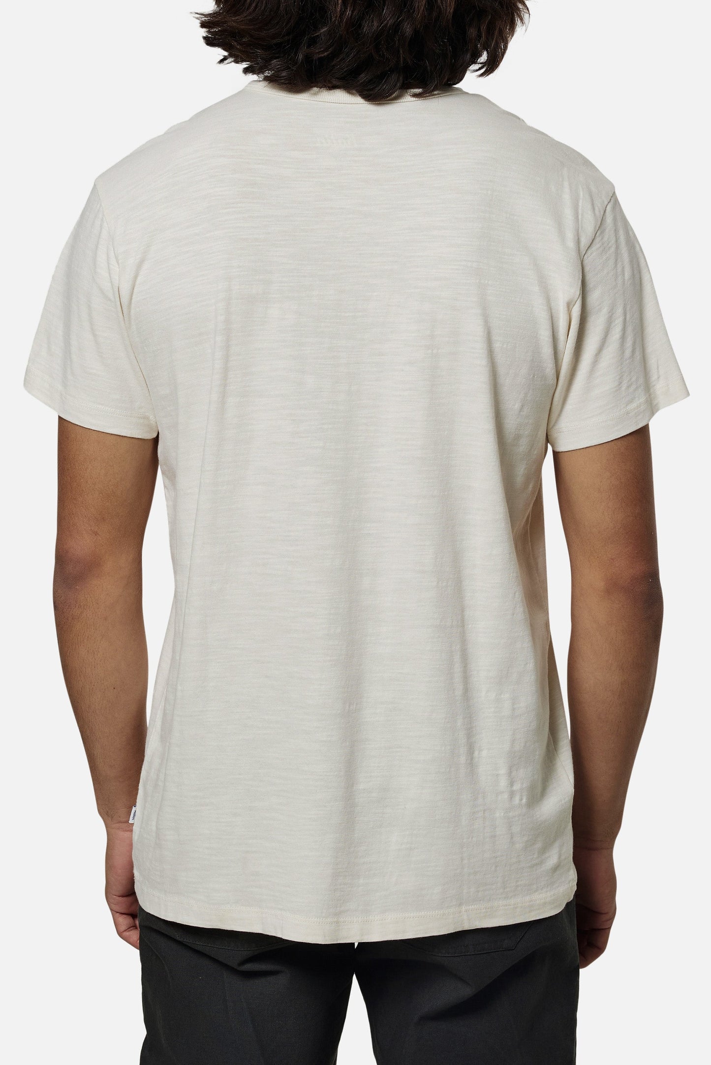 Katin Short Sleeve Folk Henley Tee - Vintage White