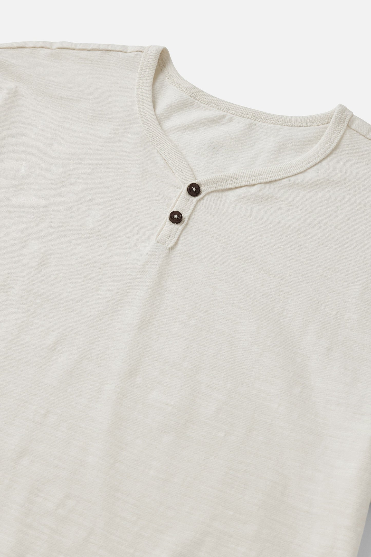 Katin Short Sleeve Folk Henley Tee - Vintage White
