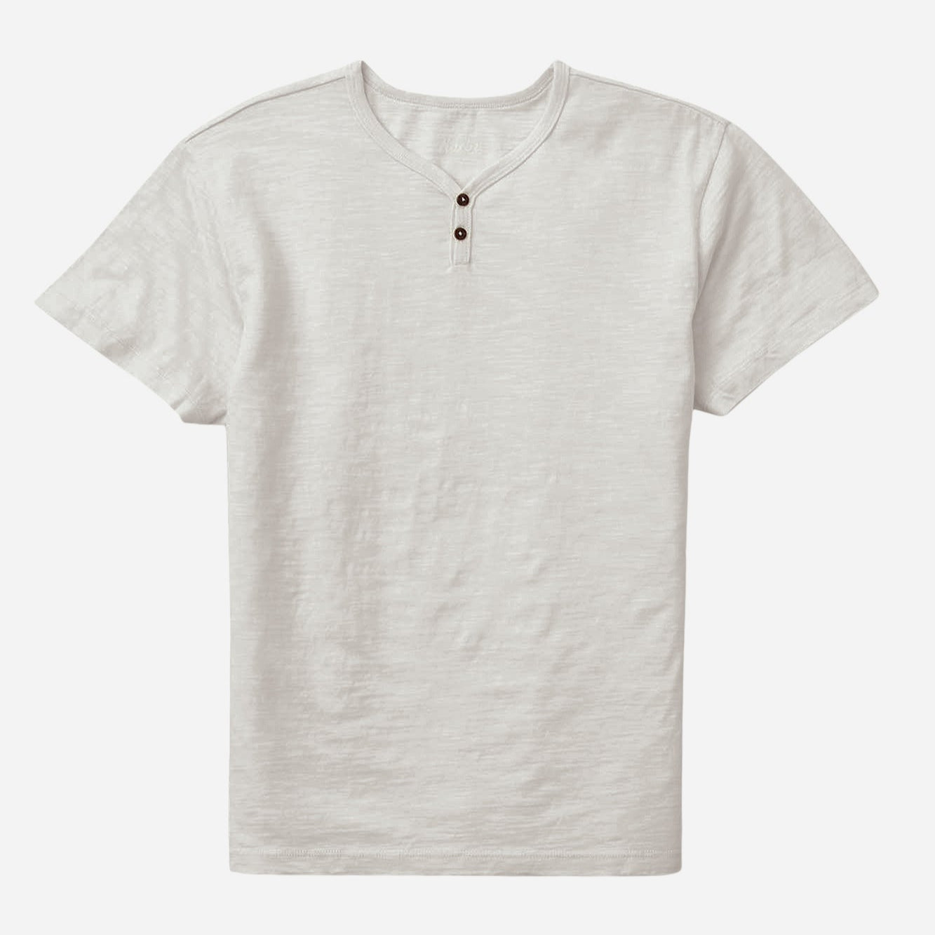 Katin Short Sleeve Folk Henley Tee - Vintage White
