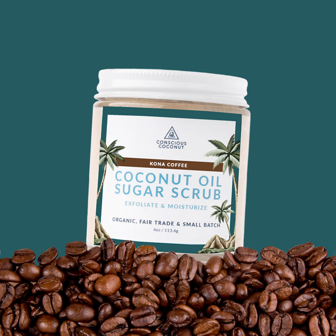Conscious Coconut Organic Coconut Oil Sugar Scrub - Kona Scrub