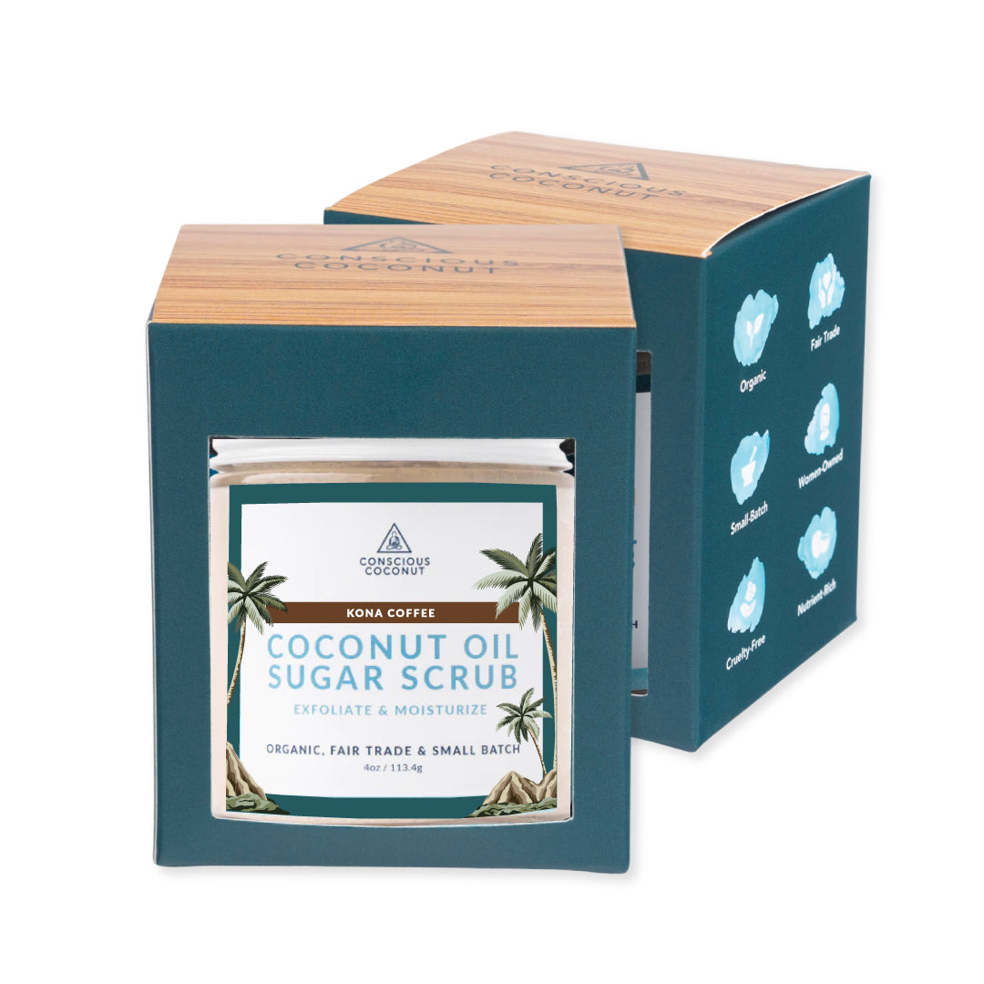 Conscious Coconut Organic Coconut Oil Sugar Scrub - Kona Scrub