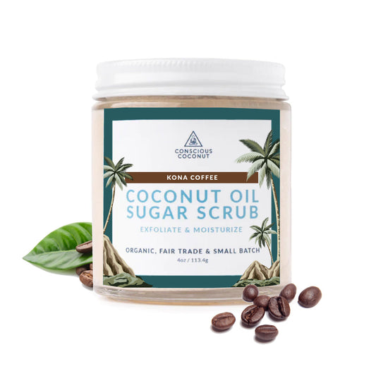 Conscious Coconut Organic Coconut Oil Sugar Scrub - Kona Scrub