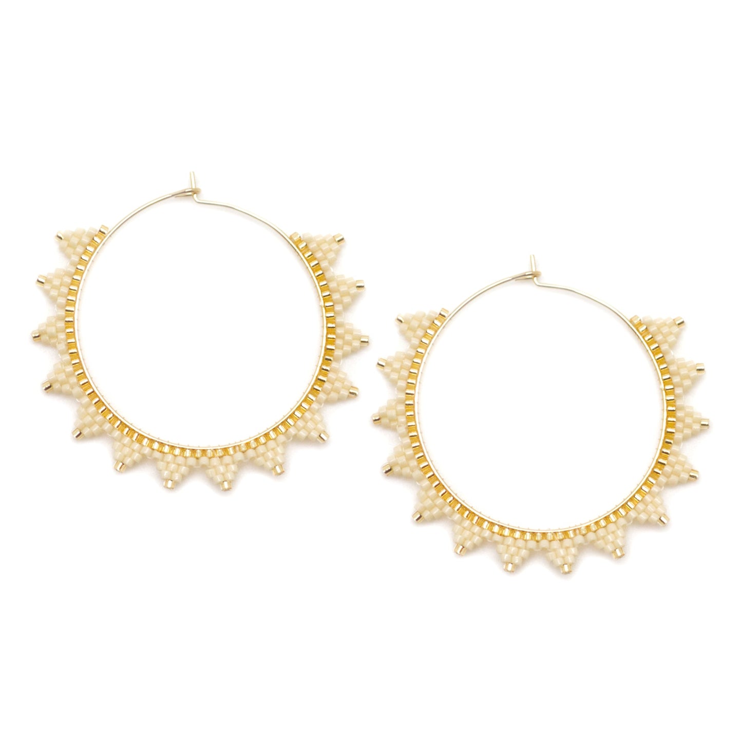 Salty Cali Boho Hoops - Cream