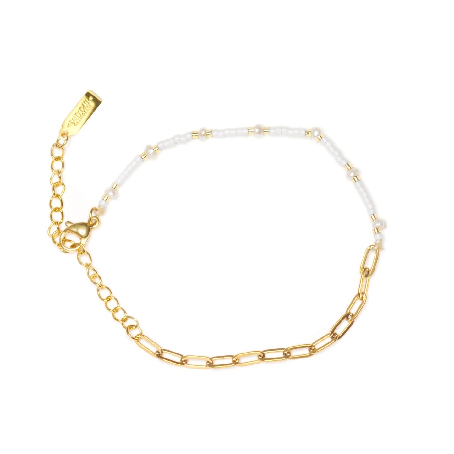 Salty Cali Mermaid Bracelet - White
