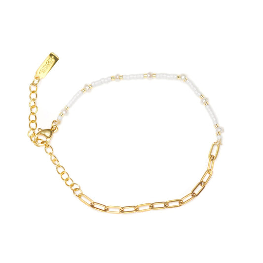 Salty Cali Mermaid Bracelet - White